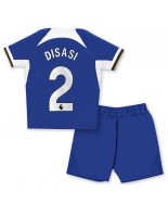Chelsea Axel Disasi #2 Domácí dres pro děti 2023-24 Krátký Rukáv (+ trenýrky)